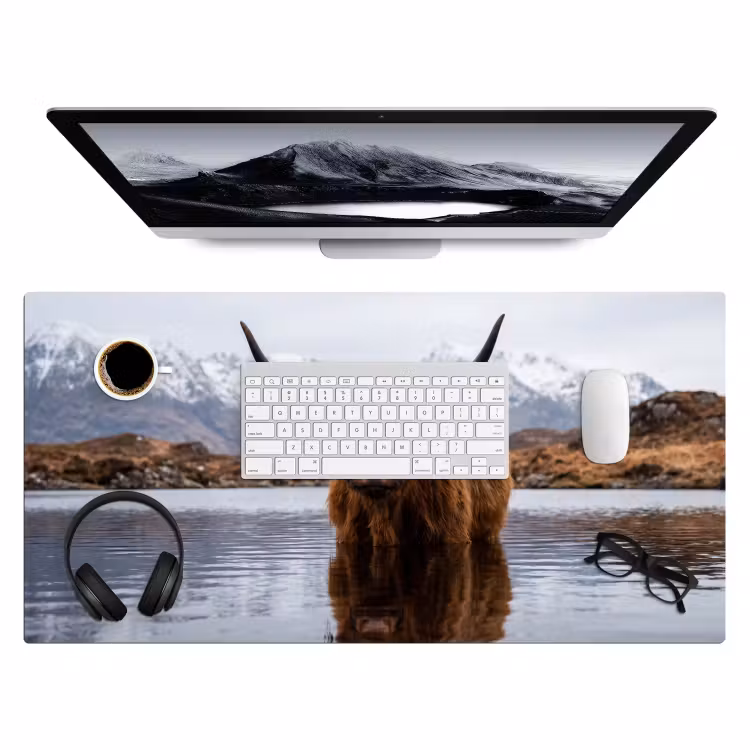 Bureau onderlegger - Schotse hooglander - Bruin - Water — 4