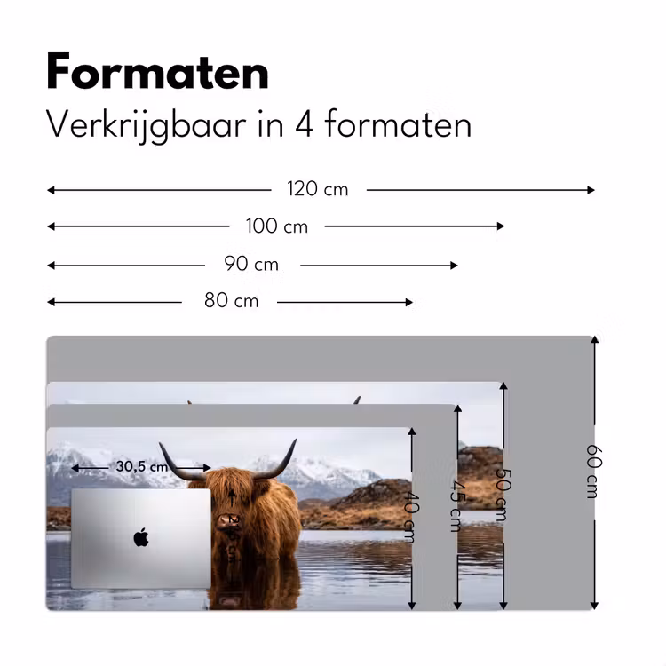 Bureau onderlegger - Schotse hooglander - Bruin - Water — 8
