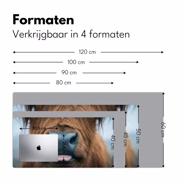 Bureau onderlegger - Schotse hooglander - Neus - Bruin — 8
