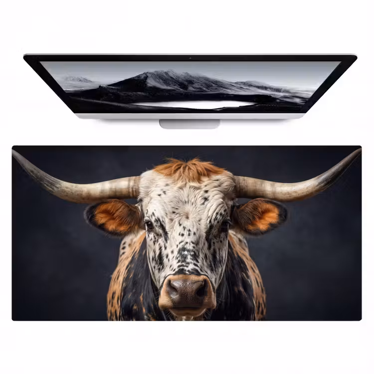 Bureau onderlegger - Stier - Kleurrijk - Hoorns — 1