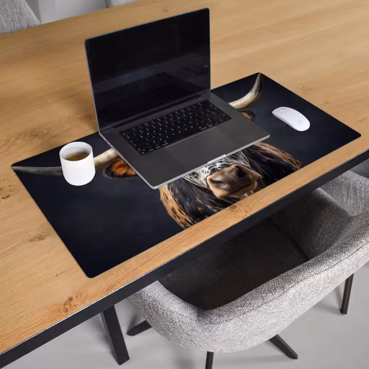 Bureau onderlegger - Stier - Kleurrijk - Hoorns — 3
