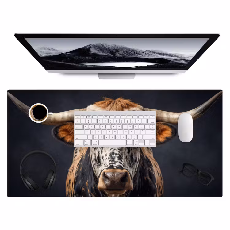 Bureau onderlegger - Stier - Kleurrijk - Hoorns — 4