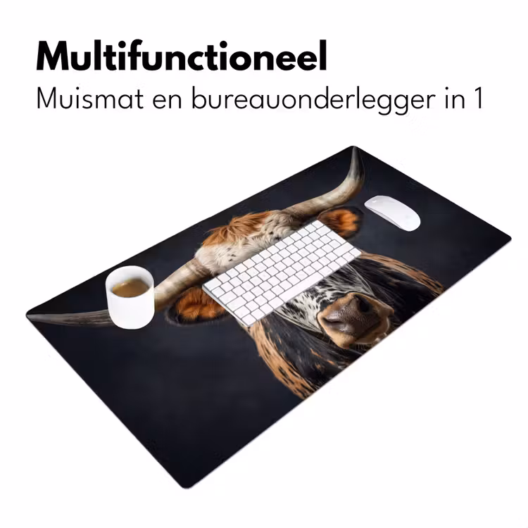 Bureau onderlegger - Stier - Kleurrijk - Hoorns — 7