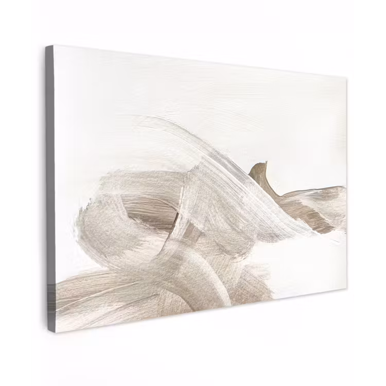 Canvas schilderij - Abstract - Moderne kunst - Beige — 1