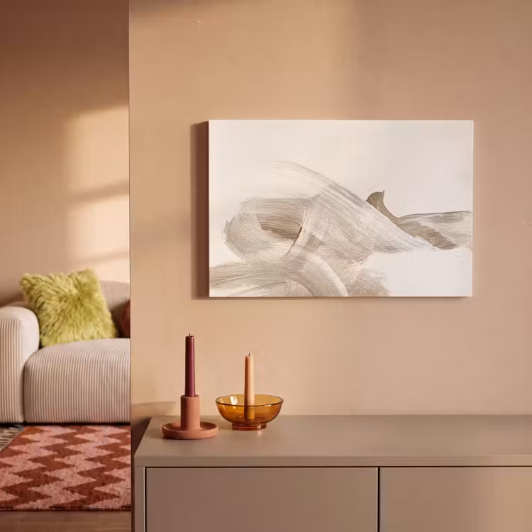 Canvas schilderij - Abstract - Moderne kunst - Beige — 2