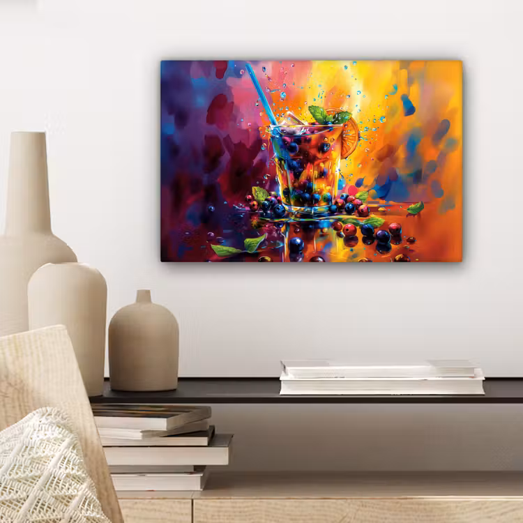 Canvas schilderij - Cocktail - Fruit - Kleurrijk - Drank — 5