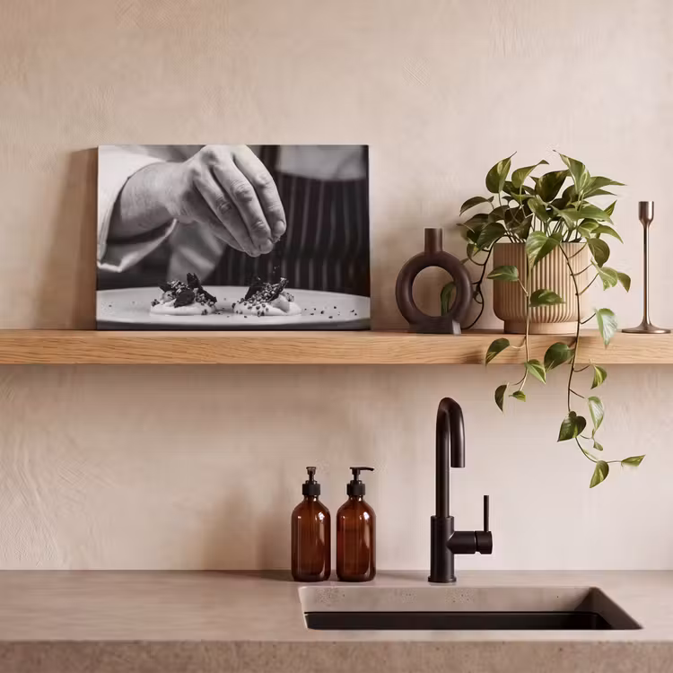 Canvas schilderij - Chef - Garnering - Gerecht — 3