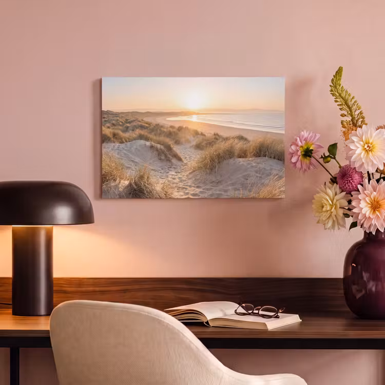 Canvas schilderij - Duinen - Strand - Zee — 4