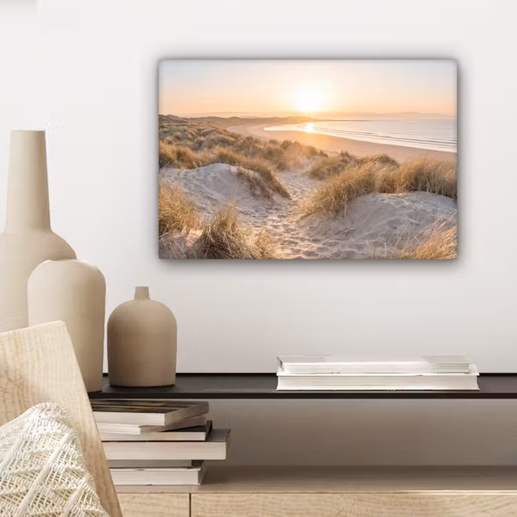 Canvas schilderij - Duinen - Strand - Zee — 5