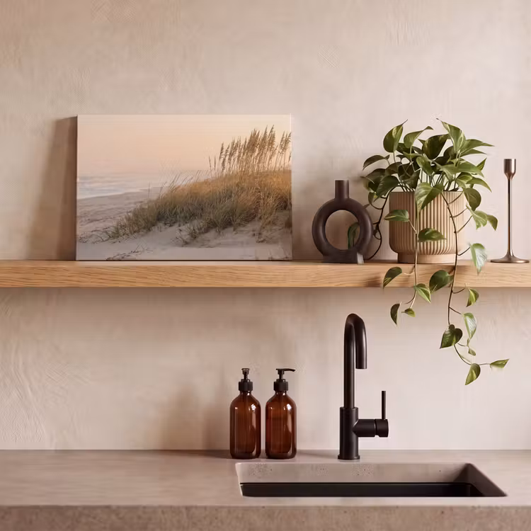 Canvas schilderij - Duinlandschap - Zonsondergang - Strand — 3