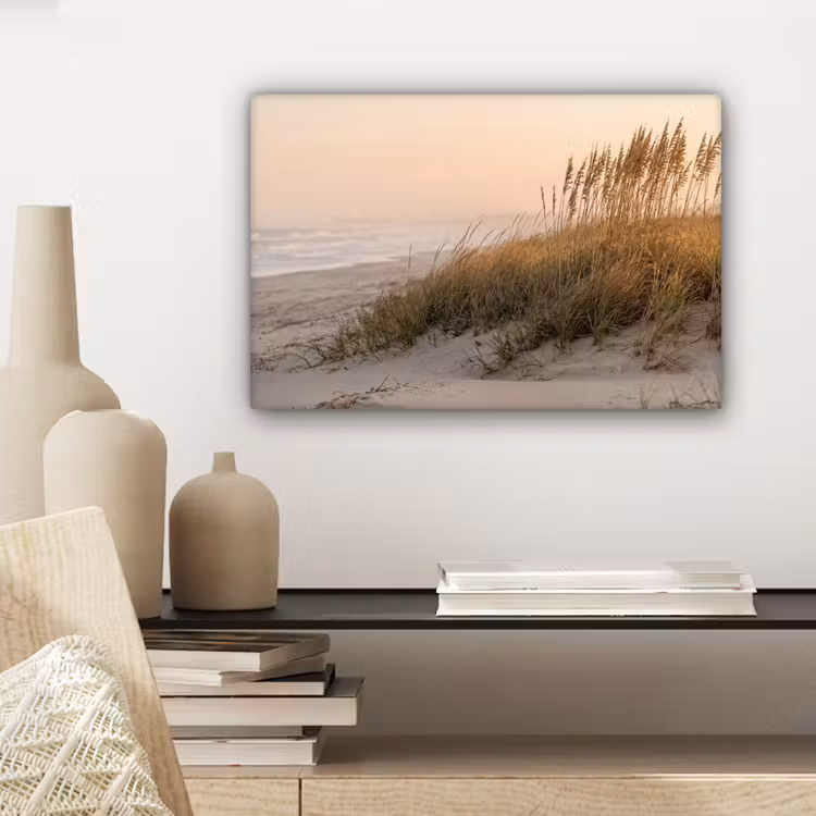Canvas schilderij - Duinlandschap - Zonsondergang - Strand — 5
