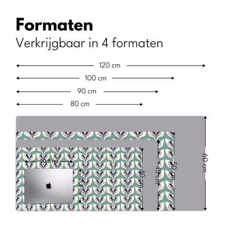 Bureau onderlegger - Retro - Modern - Groen — 8