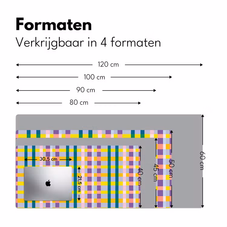 Bureau onderlegger - Ruit - Patroon - Kleurrijk — 8