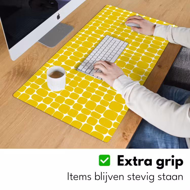 Bureau onderlegger - Stippen - Modern - Geel — 6