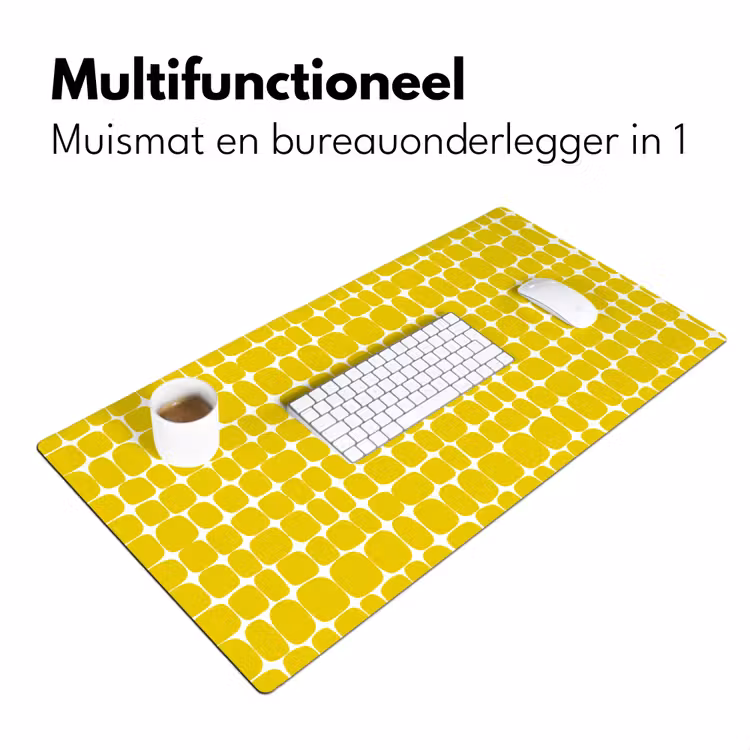 Bureau onderlegger - Stippen - Modern - Geel — 7