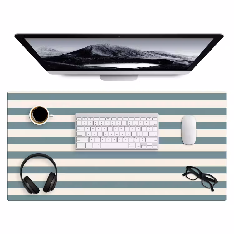 Bureau onderlegger - Strepen - Modern - Blauw — 4