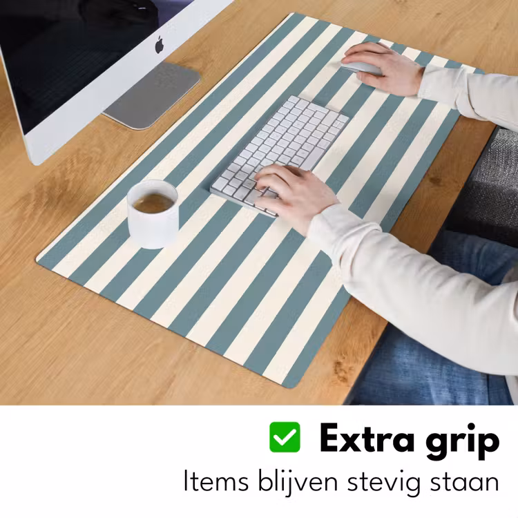 Bureau onderlegger - Strepen - Modern - Blauw — 6