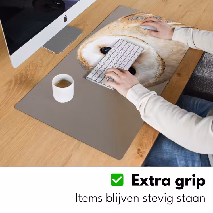 Bureau onderlegger - Uil - Bruin - Wit — 6
