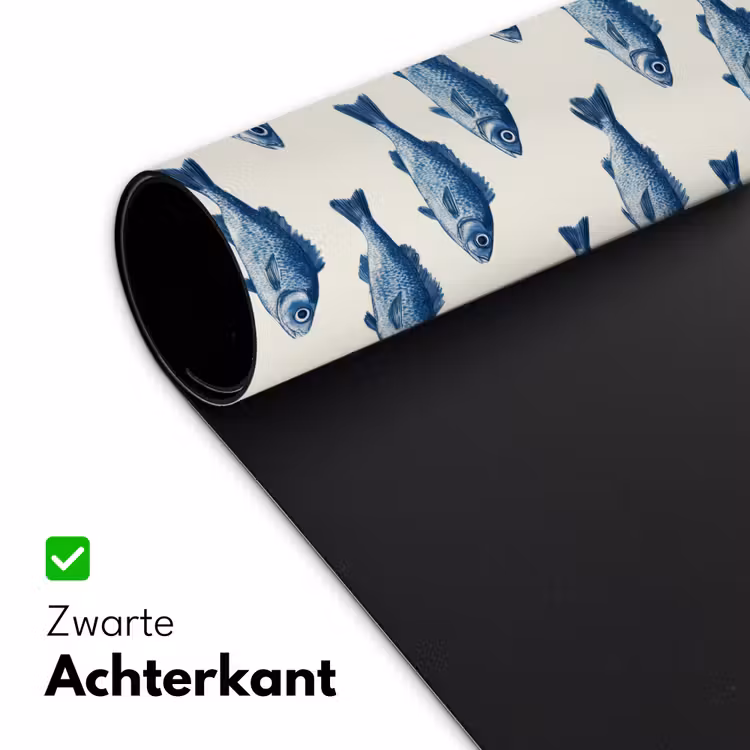 Bureau onderlegger - Vis - Patroon - Blauw — 5