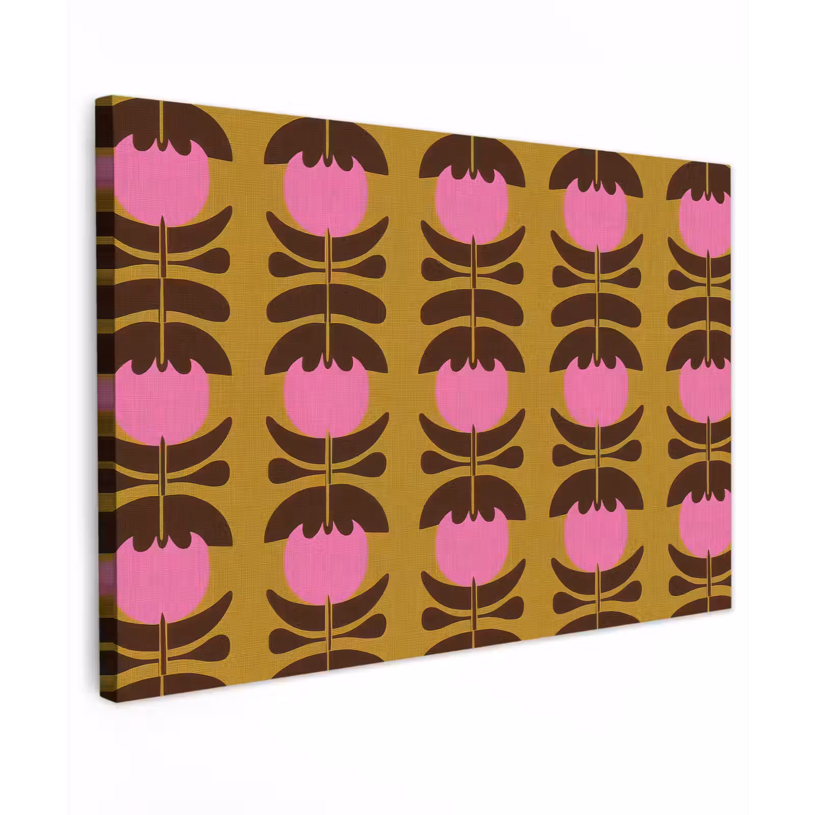 Canvas schilderij - Abstract - Bloemen - Roze — 1
