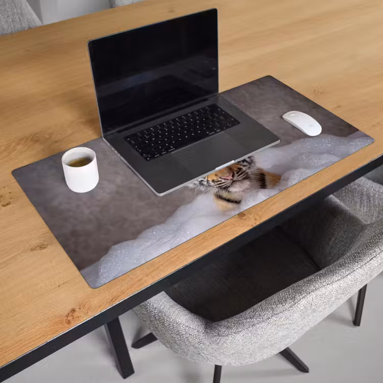 Bureau onderlegger - Welpje - Bad - Geel — 3