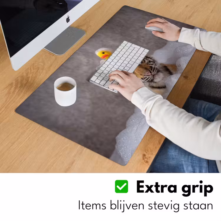 Bureau onderlegger - Welpje - Bad - Geel — 6