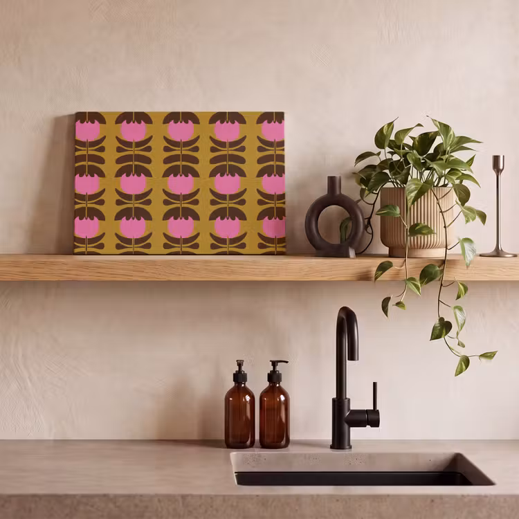 Canvas schilderij - Abstract - Bloemen - Roze — 3