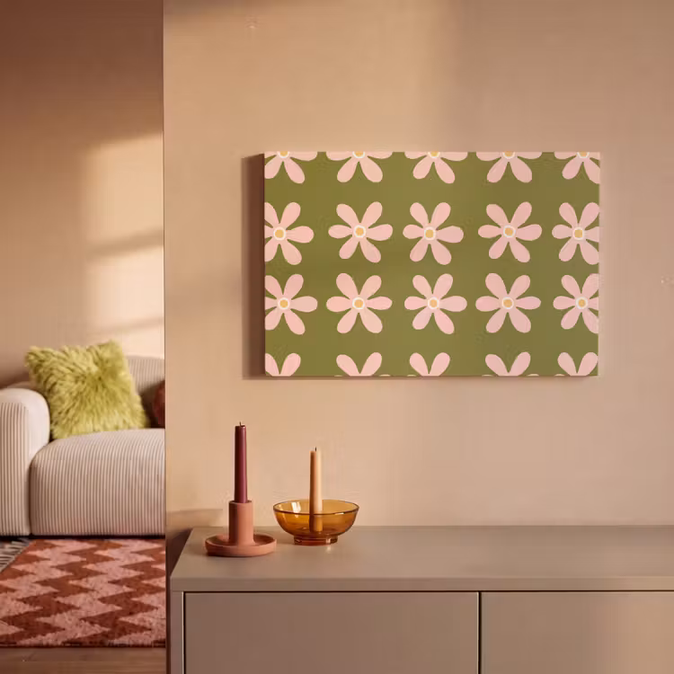 Canvas schilderij - Bloem - Modern - Groen — 2