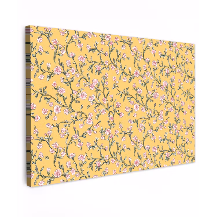 Canvas schilderij - Bloemen - Motief - Geel — 1