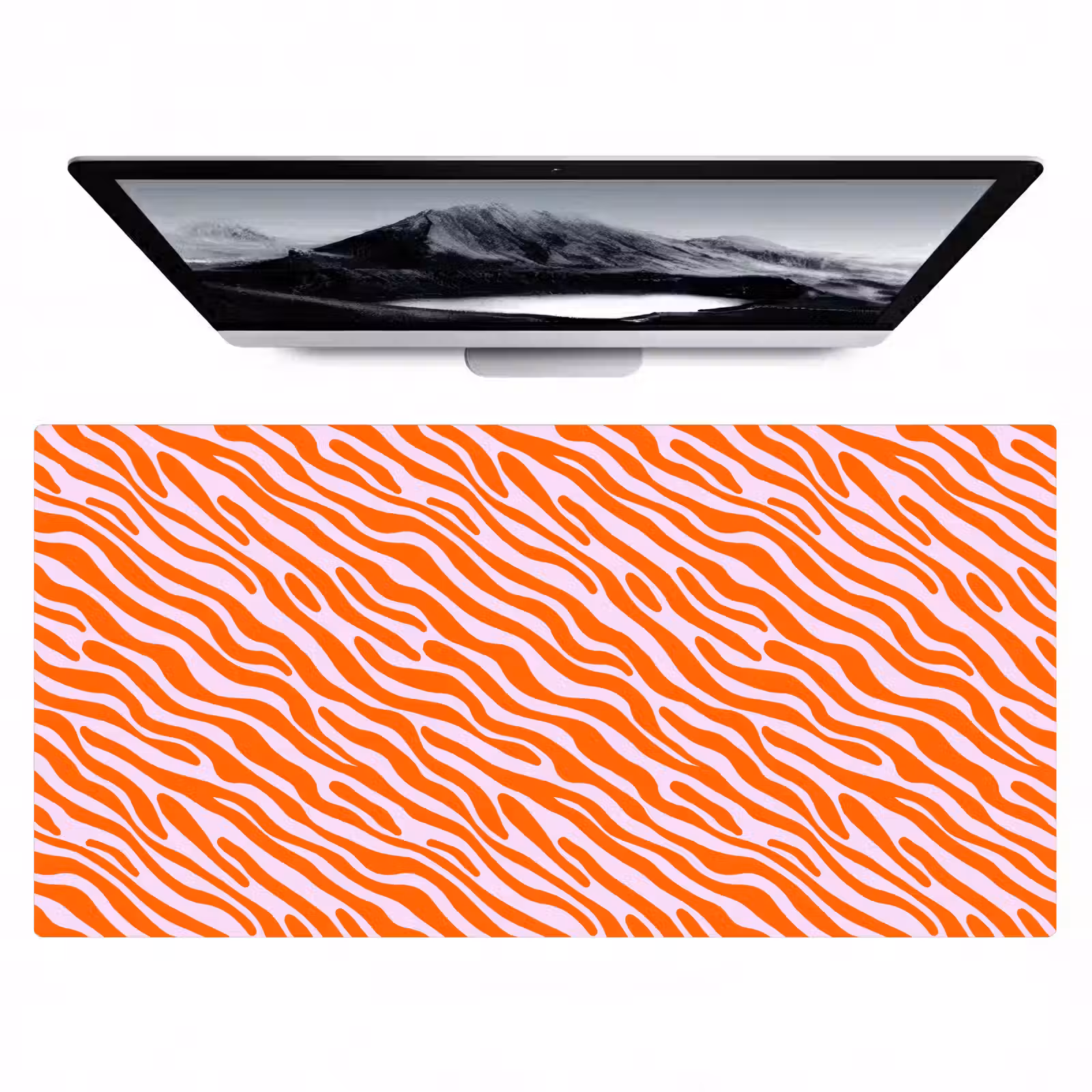 Bureau onderlegger - Strepen - Dynamisch - Oranje — 1