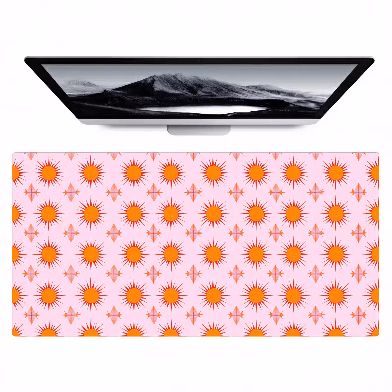 Bureau onderlegger - Zon - Patroon - Roze — 1