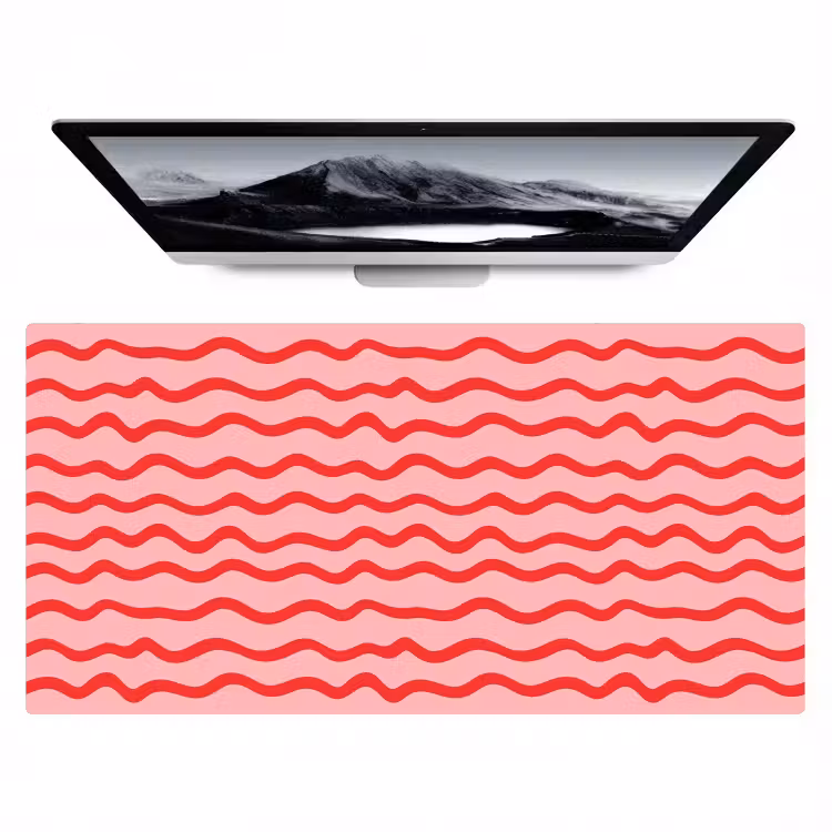 Bureau onderlegger - Speels - Patroon - Rood — 1
