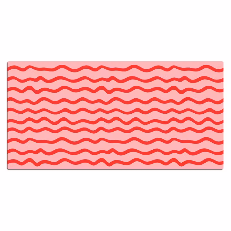 Bureau onderlegger - Speels - Patroon - Rood — 2