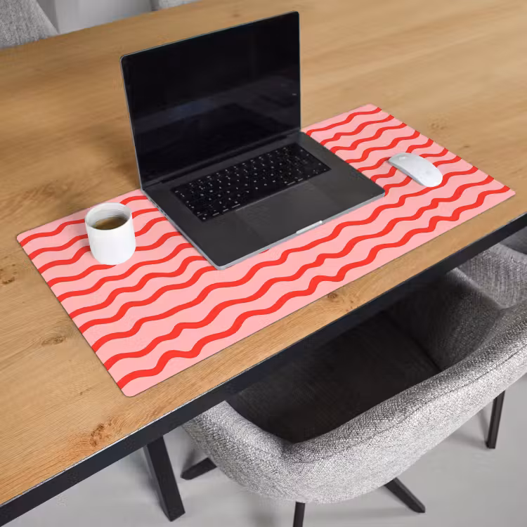 Bureau onderlegger - Speels - Patroon - Rood — 3