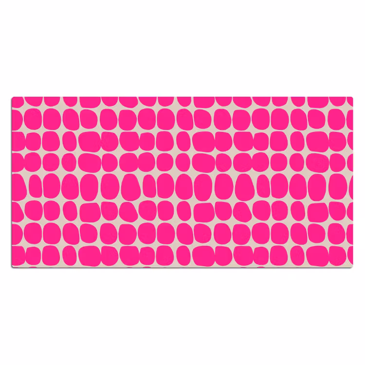 Bureau onderlegger - Stippen - Patroon - Roze — 2