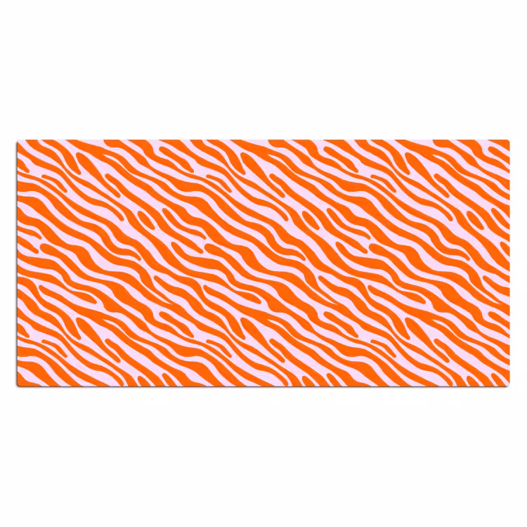Bureau onderlegger - Strepen - Dynamisch - Oranje — 2