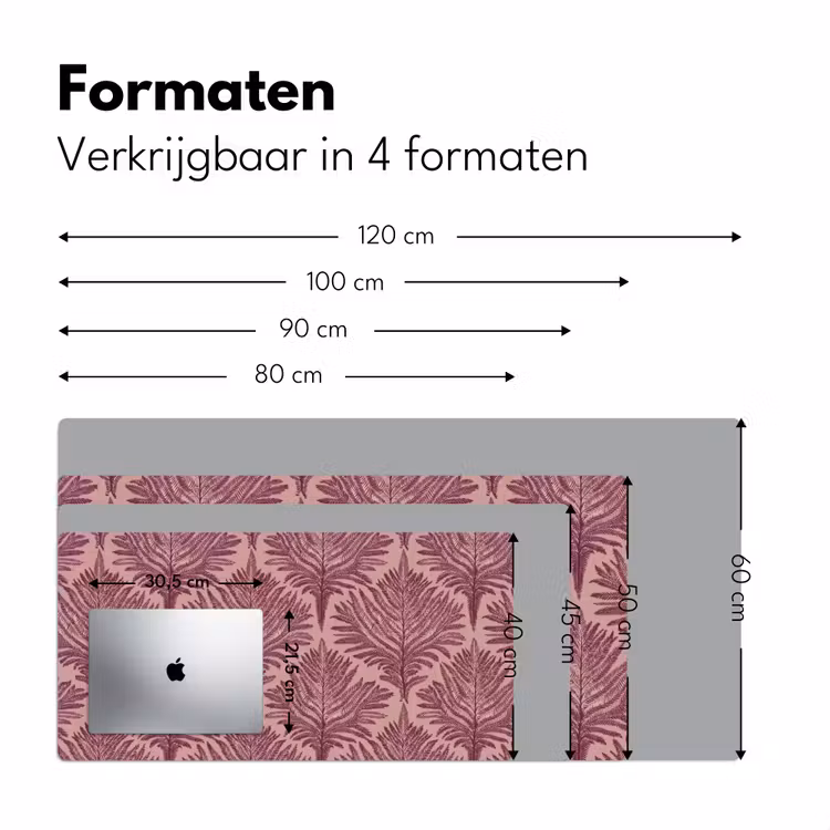 Bureau onderlegger - Varen - Patroon - Paars — 8