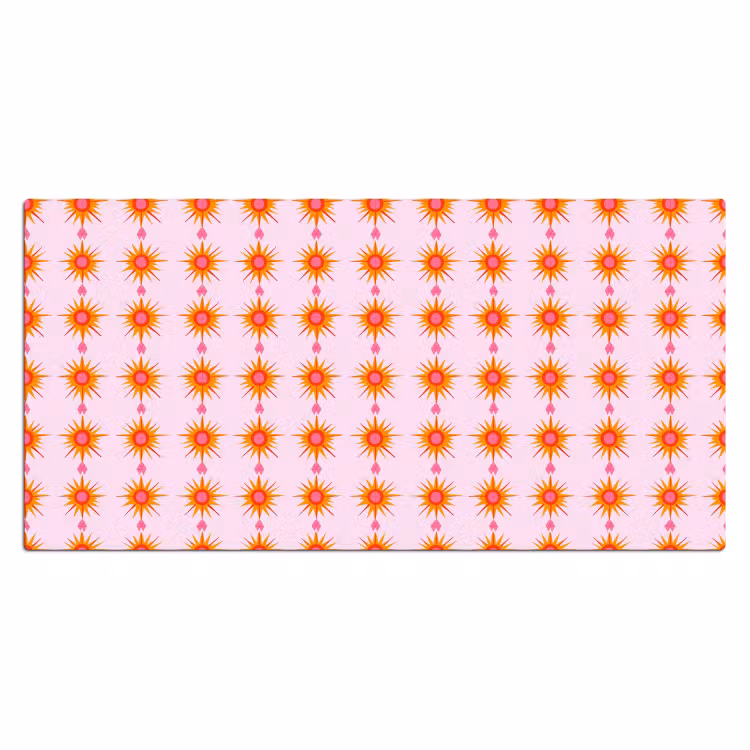 Bureau onderlegger - Zon - Motief - Roze — 2