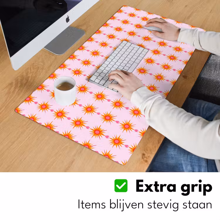 Bureau onderlegger - Zon - Motief - Roze — 6