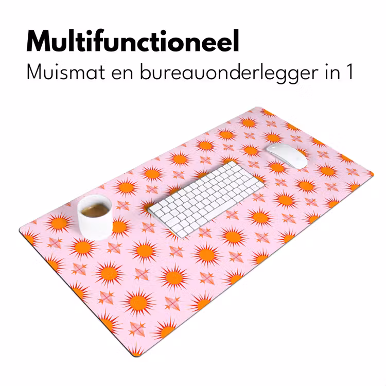 Bureau onderlegger - Zon - Patroon - Roze — 7