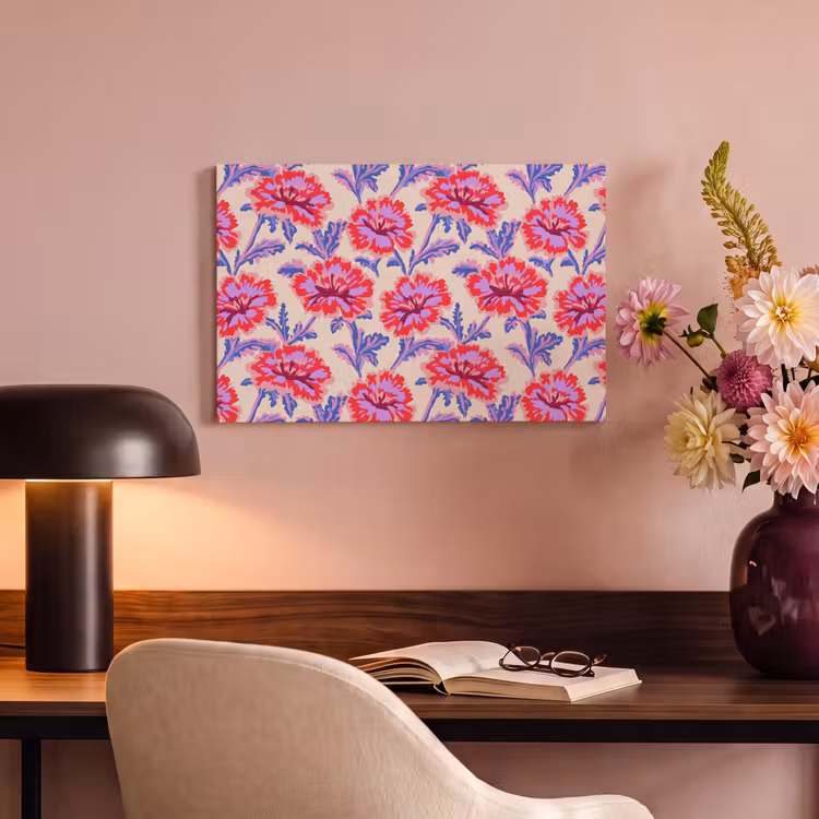 Canvas schilderij - Bloemen - Patroon - Meerkleurig — 4