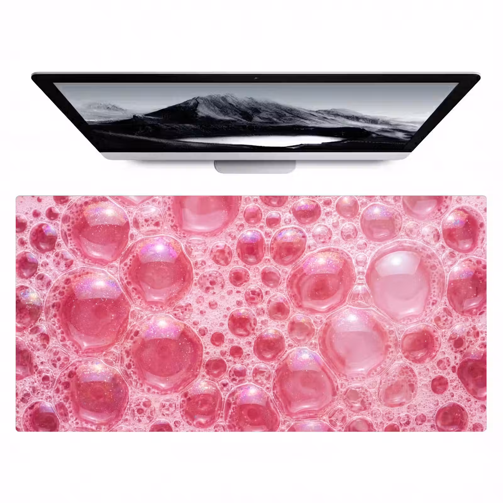 Bureau onderlegger - Roze - Schuim - Bubbels — 1