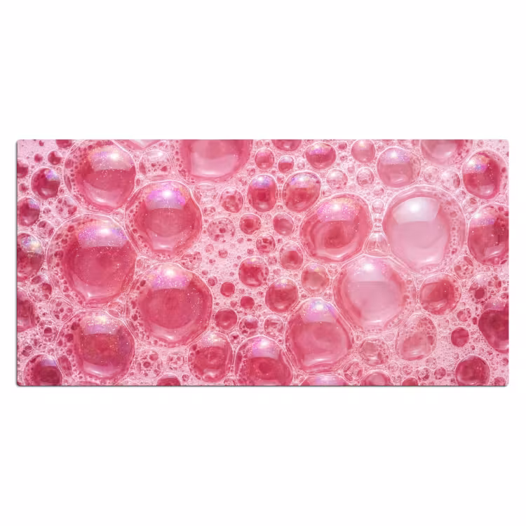 Bureau onderlegger - Roze - Schuim - Bubbels — 2