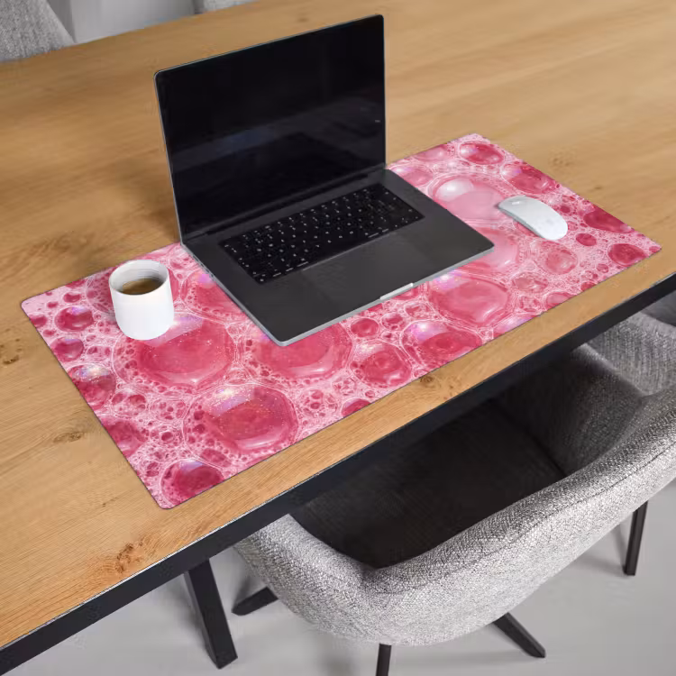 Bureau onderlegger - Roze - Schuim - Bubbels — 3