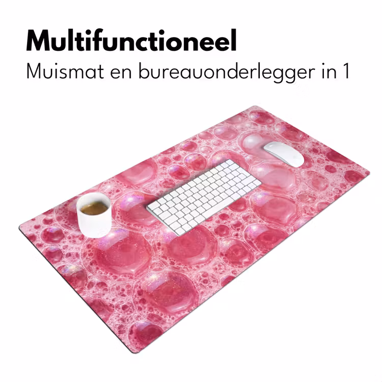 Bureau onderlegger - Roze - Schuim - Bubbels — 7