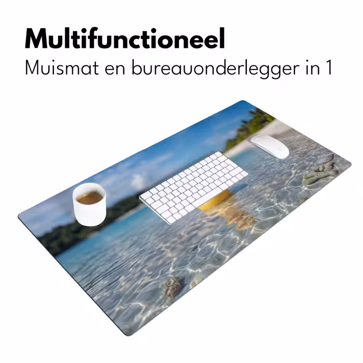 Bureau onderlegger - Tropisch - Badeend - geel — 7