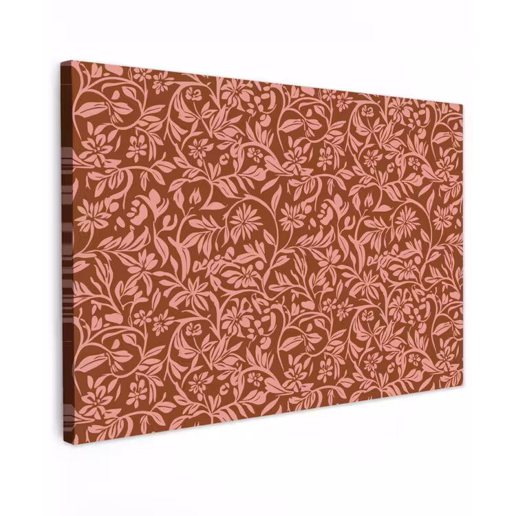 Canvas schilderij - Bloemen - Print - Roze — 1