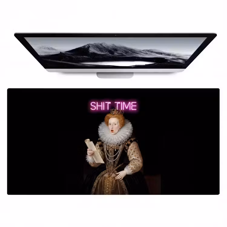 Bureau onderlegger - Portret - Humor - Neon — 1