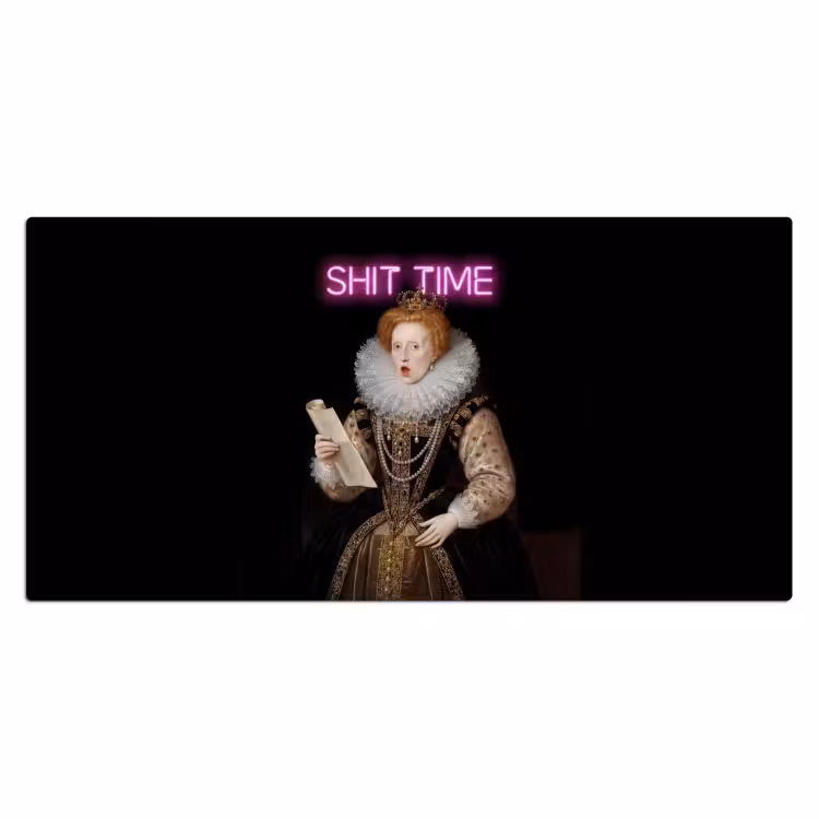 Bureau onderlegger - Portret - Humor - Neon — 2