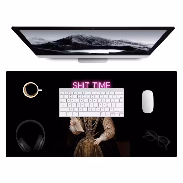 Bureau onderlegger - Portret - Humor - Neon — 4